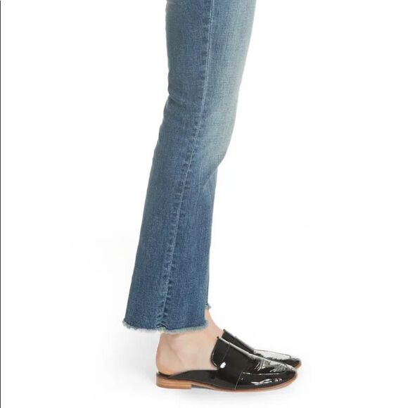 Free People Austin Straight Leg Jeans Size 26 Raw Hem Light Wash - Picture 8 of 10